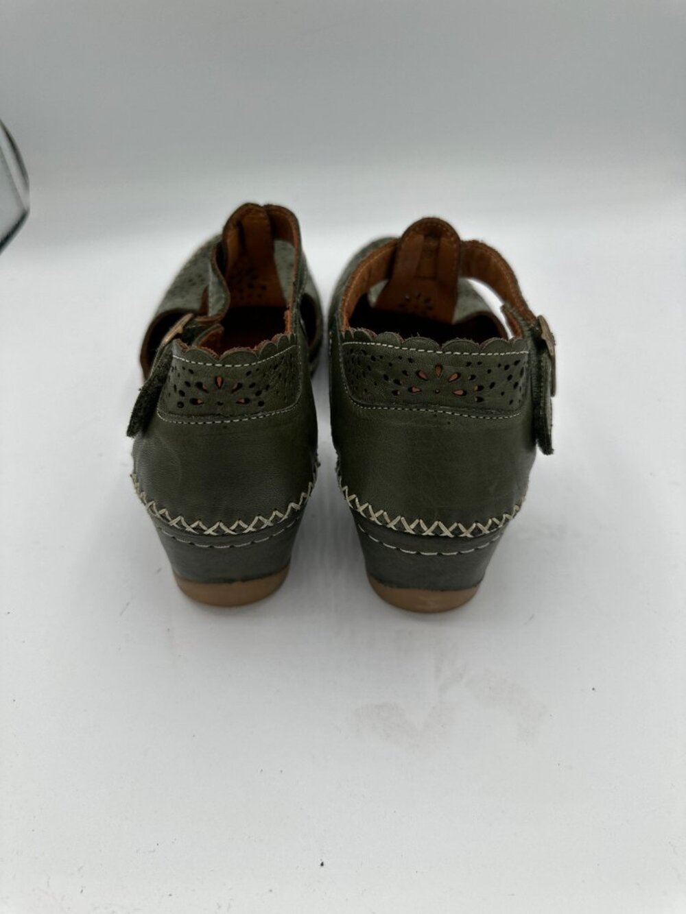 Spring Step Patrizia Airy Wedges Green Women's 38 - Picture 4 of 7